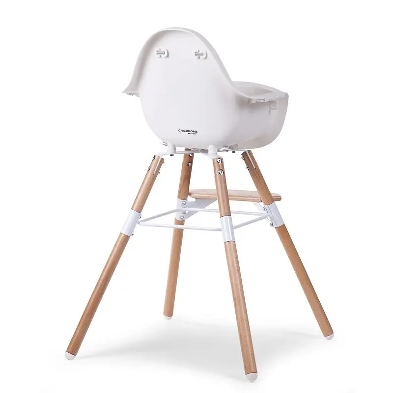 Стілець для годування Childhome Evolu 2 з бампером білий (CHEVOCHNW) - фото 8