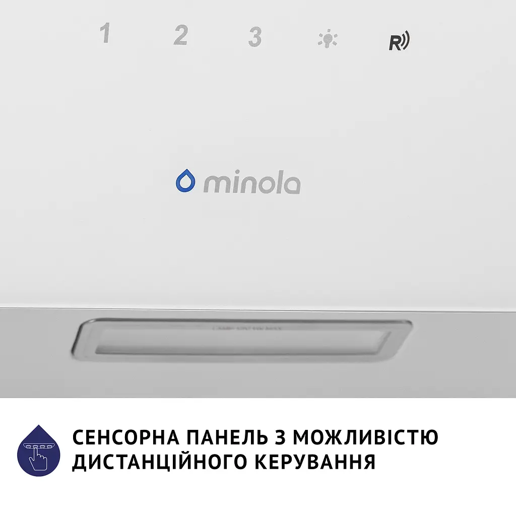 Витяжка декоративна похила Minola HVS 6224 WH 700 LED - фото 9