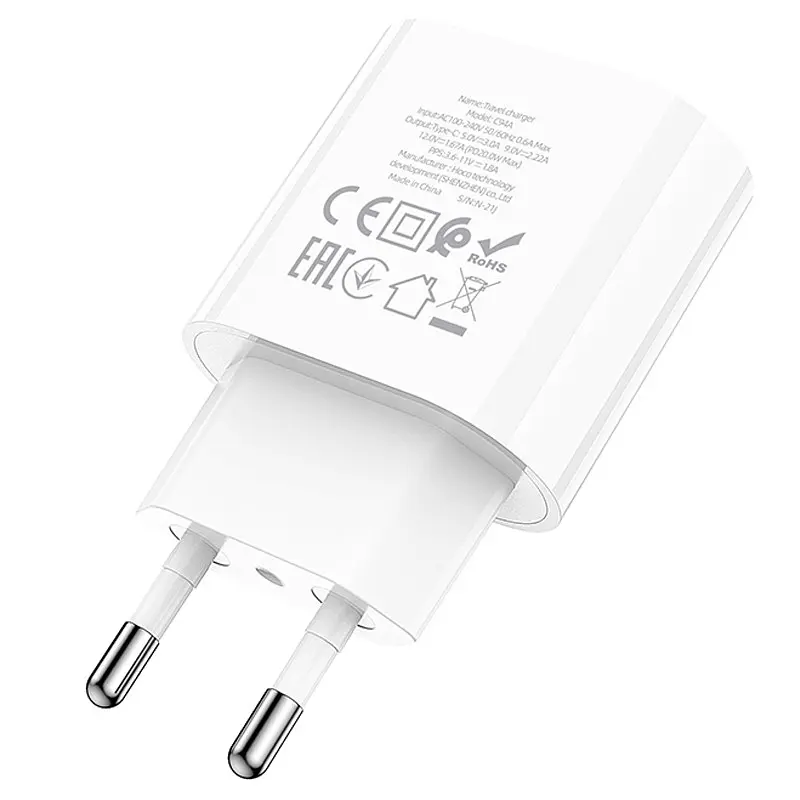 МЗП Hoco C94A Metro PD20W (1USB-C) White - фото 5