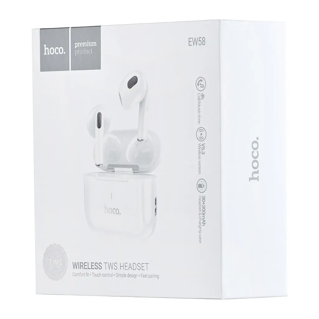 Навушники Hoco Bluetooth EW58 True wireless stereo headset білі - фото 2