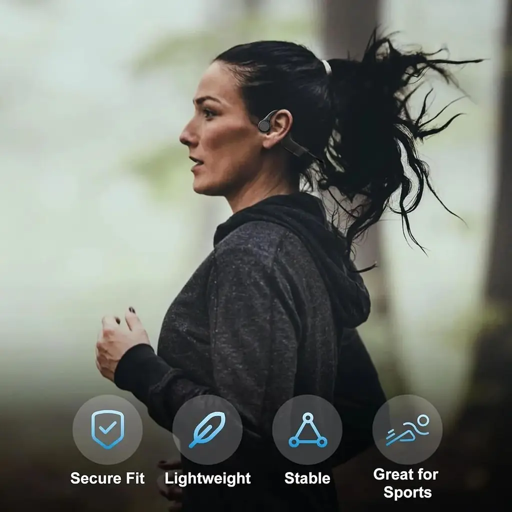 Бездротові навушники Hanmer Bone Conduction Bluetooth водонепроникні - фото 3