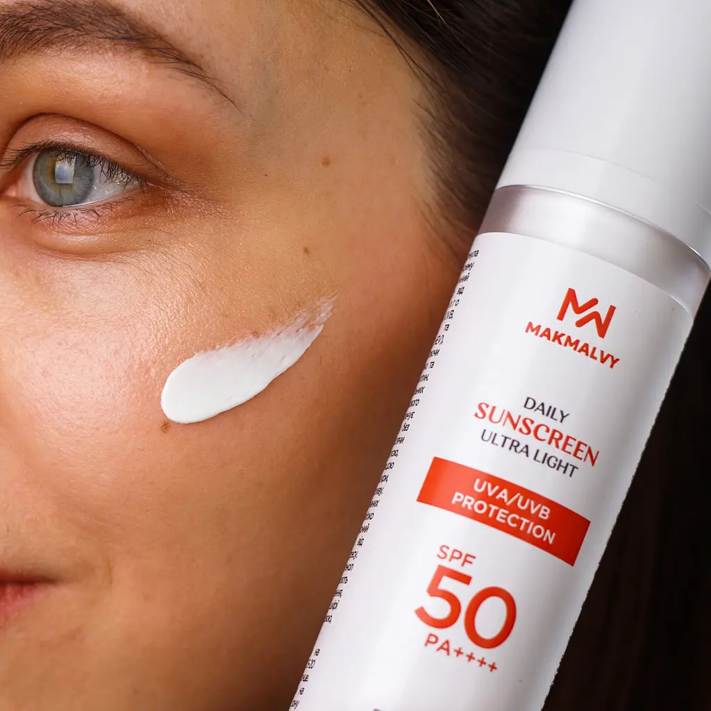 Щоденний сонцезахисний крем SPF 50 Mak Malvy 50 мл - фото 3