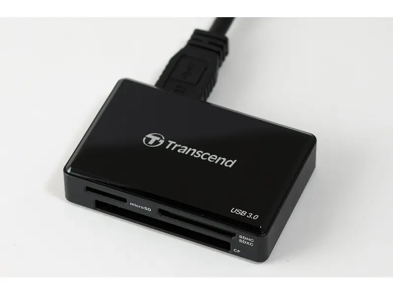 Мультипортовий адаптер Transcend USB 3.1 Black (TS-RDF8K2) - фото 2