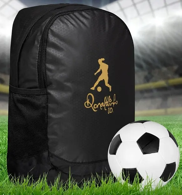 Рюкзак спортивний з дощовиком 20L Ronaldinho 10 8028716161428 Чорний - фото 3