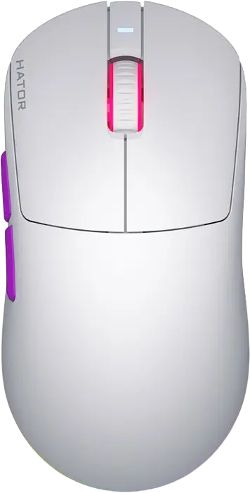 Миша бездротова Hator Quasar 3 Ultra 8K RGB White (HTM771) - фото 2