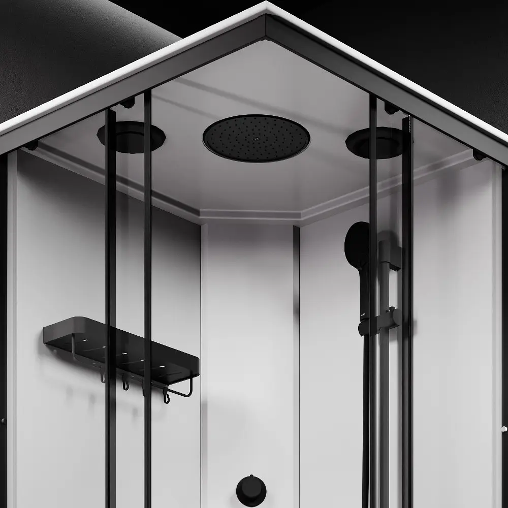 Душовий бокс AM.PM X-Joy 90x90 прозоре скло black matt W94C-403-090BT - фото 4