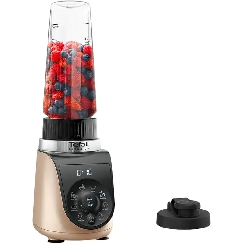 Блендер стаціонарний Tefal Blend UP 1000 Вт чаша 700 мл тритан чорно-золотистий (BL190AF0) - фото 2