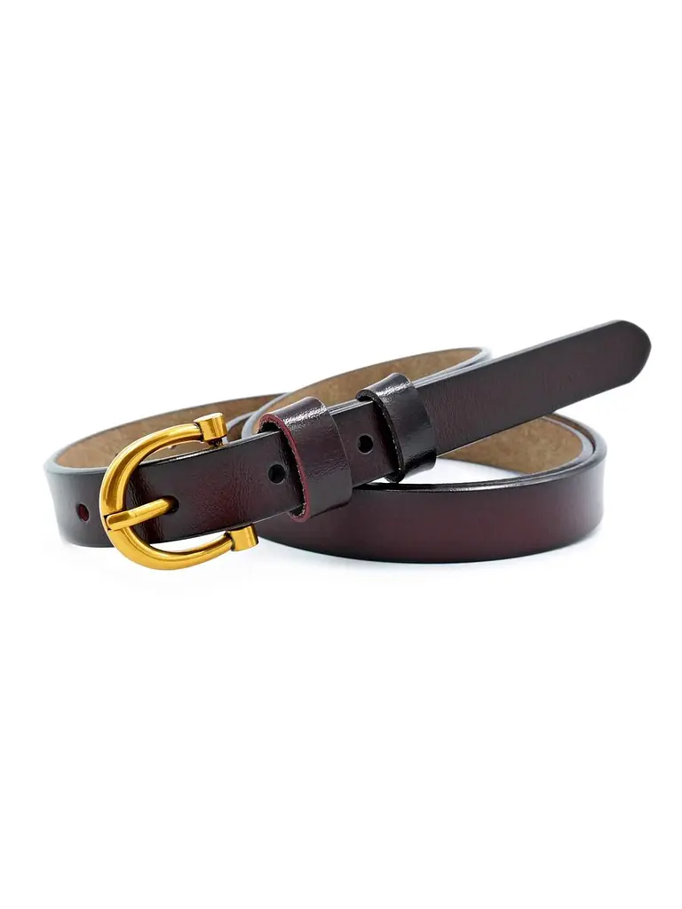 Жіночий шкіряний ремінь 1,8 х 110 см Weatro Темно-коричневий zhin-kit-18k-0069 (zhin-kit-18k-0069) - фото 2