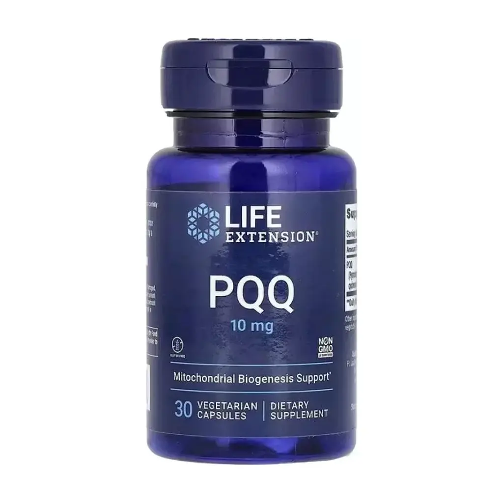 Вітамінно-мінеральний комплекс Life Extension Пірролохінолінхінон PQQ, 10 мг, PQQ, 30 вегетаріанських капс (LEX-15003)