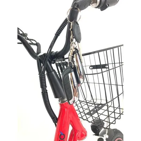 Електровелосипед Minako V4 PRO двомісний 800W/60V/24Ah із заднім амортизатором червоний - фото 9