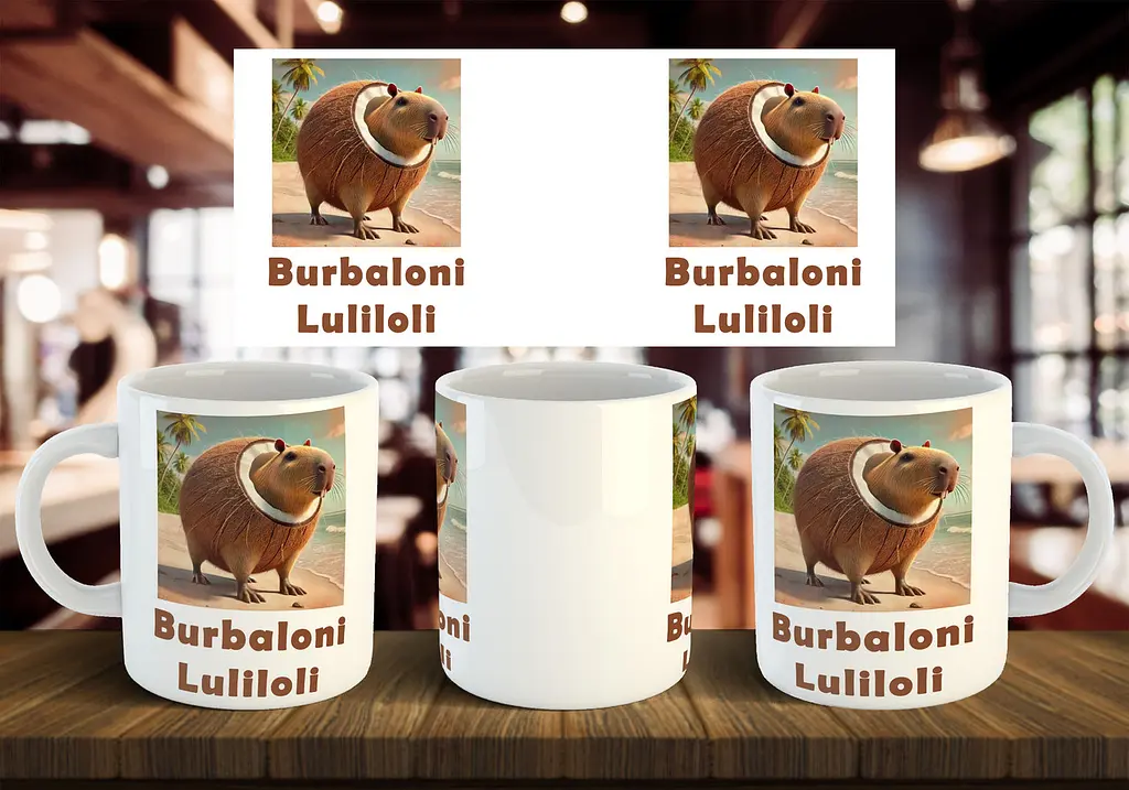 Чашка "Burbaloni Luliloli" 330 мл Бірюзова