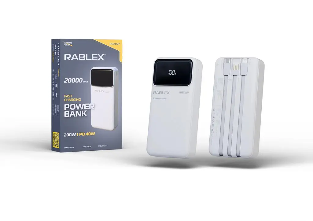 Power Bank Rablex RB21SP 20000mAh Fast charging 200W/PD40W - фото 2