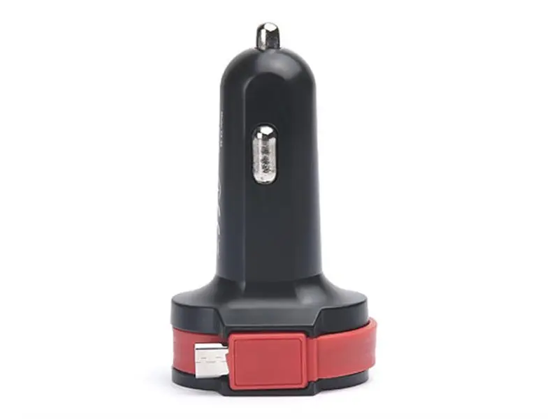 Автомобільний зарядний пристрій REAL-EL CA-35 + кабель microUSB Black (EL123160012)