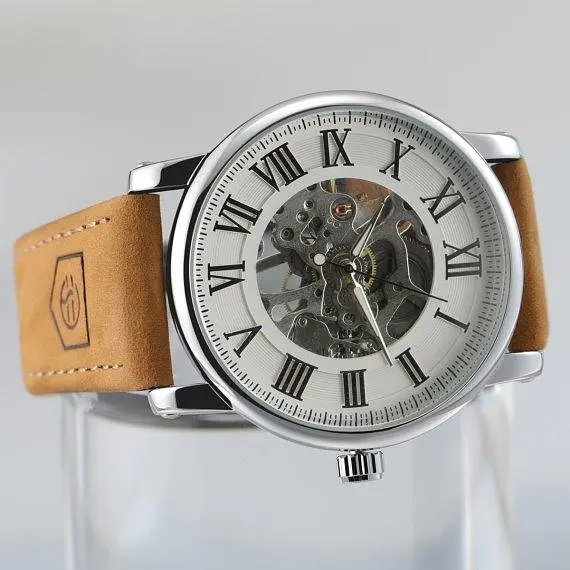 Мужские механические наручные часы Forsining Vintage Pro - фото 4