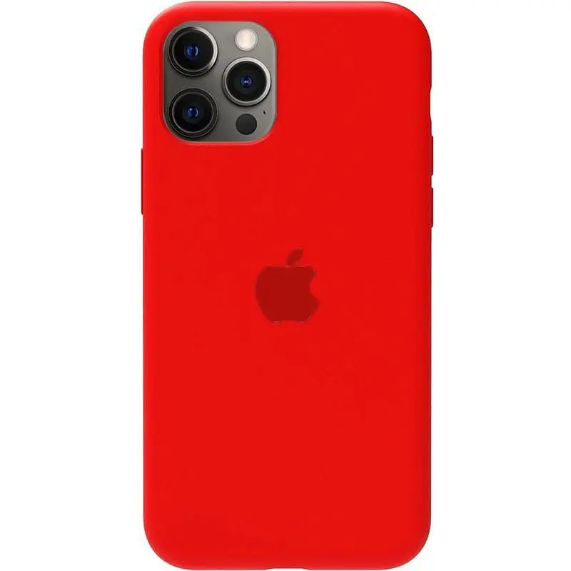 Чохол-накладка Toto Silicone Full Protection Case Apple iPhone 12 Pro Max Red - фото 2