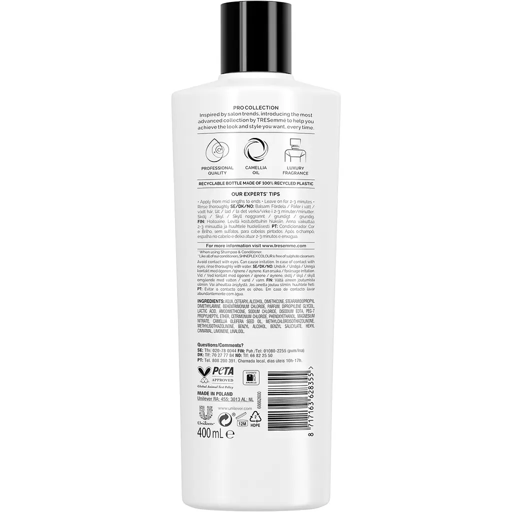Кондиціонер для фарбованого волосся TRESemme Colour Shineplex, безсульфатний, 400 мл - фото 2