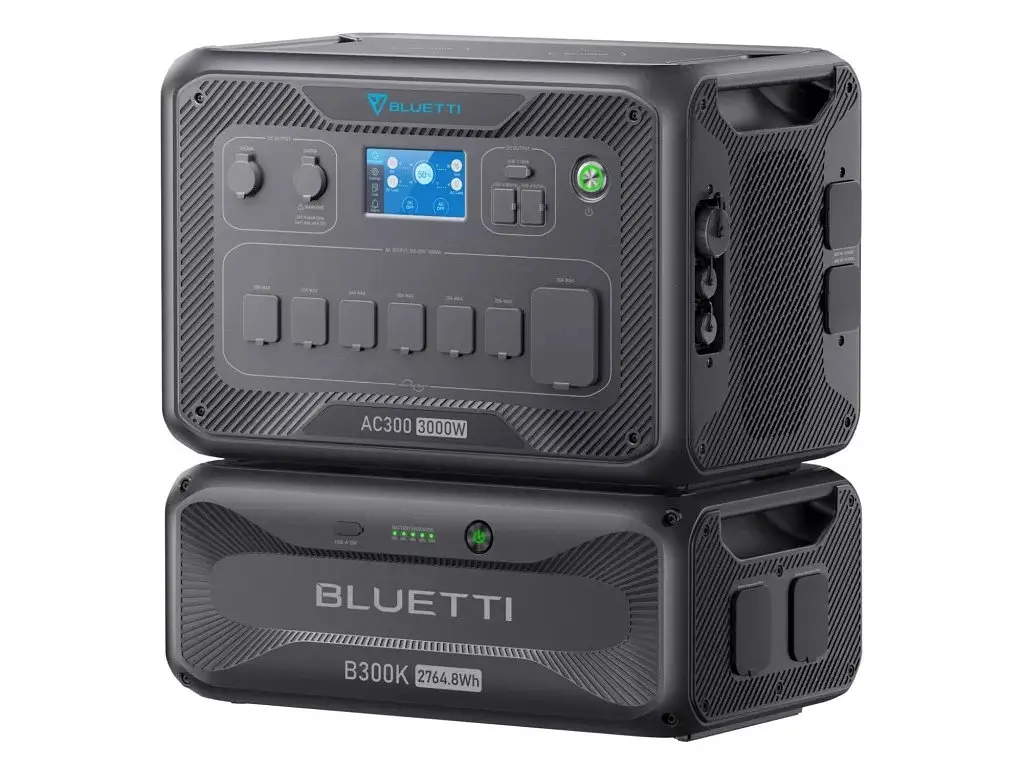 Комплект зарядна станція BLUETTI AC300 + додаткова батарея B300K battery module - фото 2