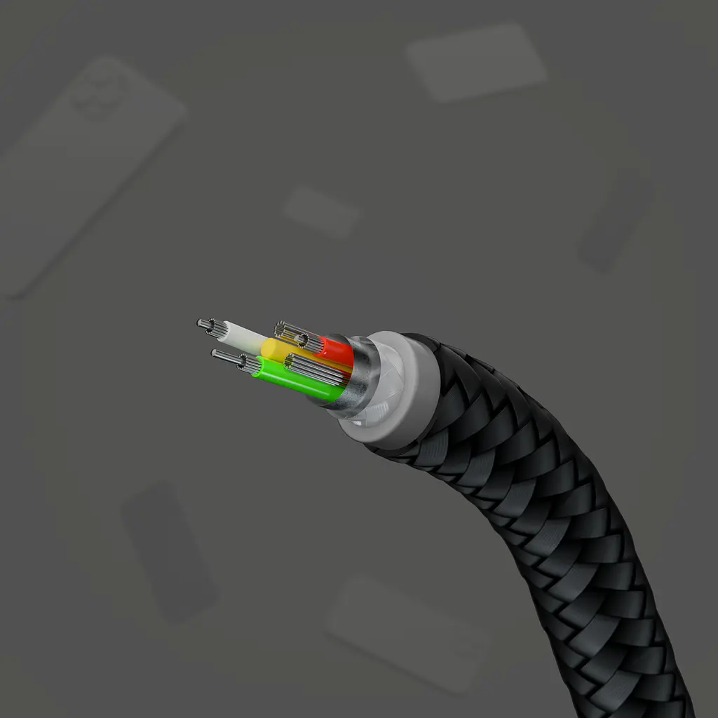 Кабель Belkin USB-C > USB-C заряджання/синхронізації 1м, 60Вт, Type-C, плетений, силіконовий, з ремі teh0013717 - фото 8