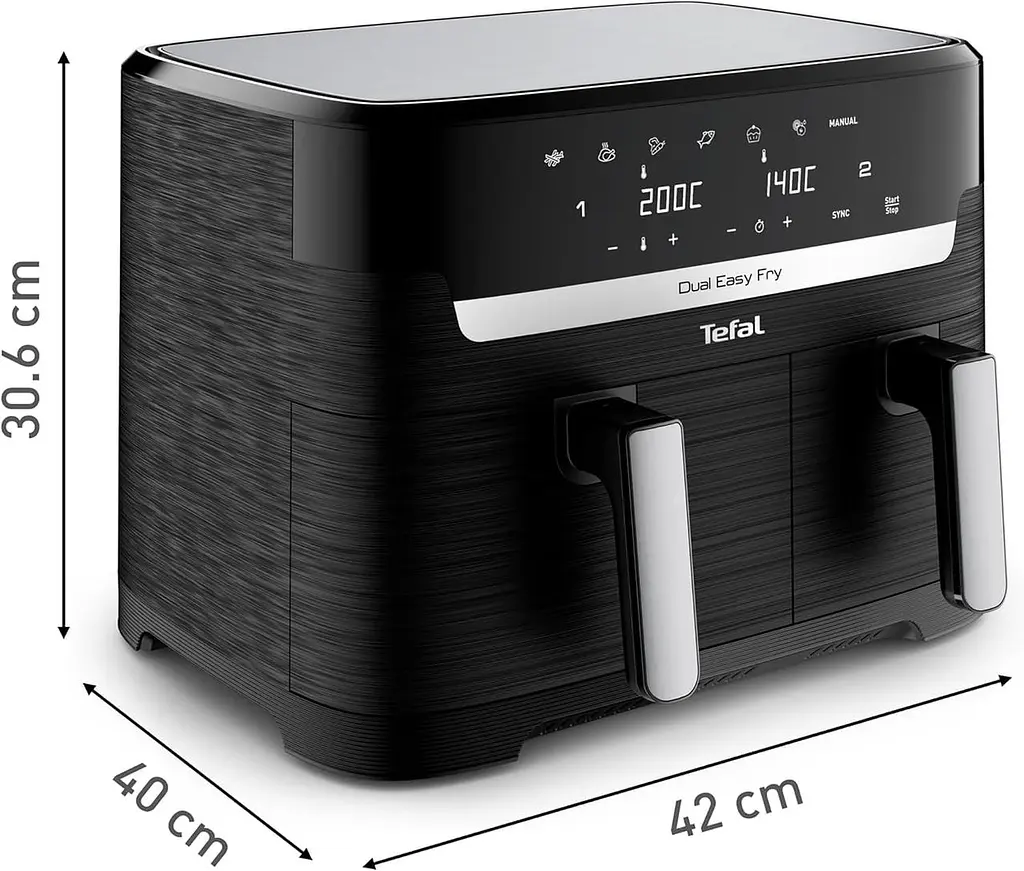 Мультипечь (аэрофритюрница) Tefal Dual Easy Fry EY9018 - фото 2