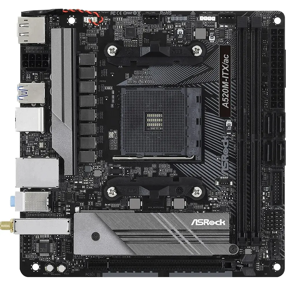 Материнская плата ASRock A520M-ITX/AC [136447] - фото 3