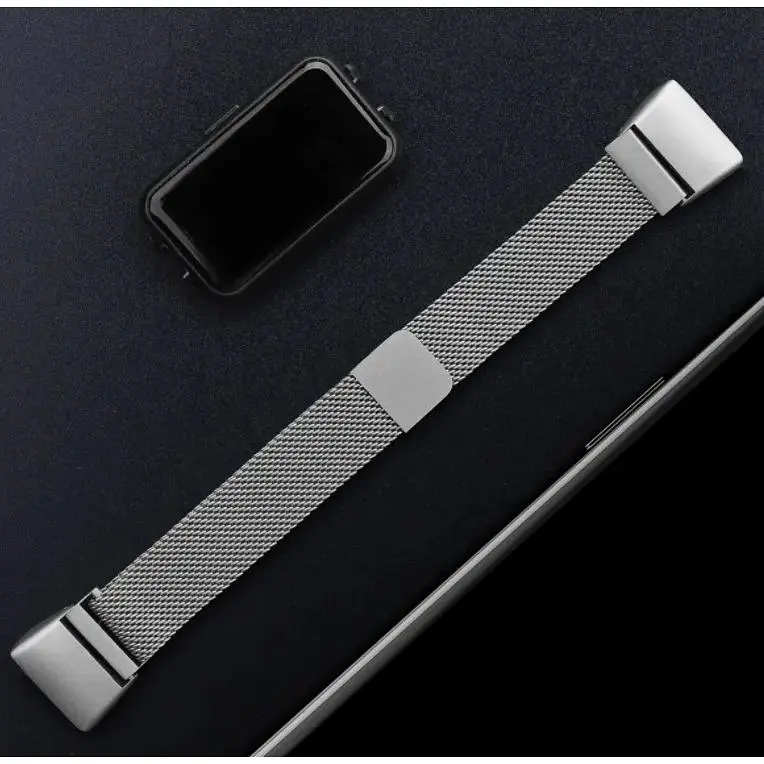 Ремінець DK для Honor Band 6 / 7 Metal Milanese Loop Magnetic (012956) (silver) - фото 4