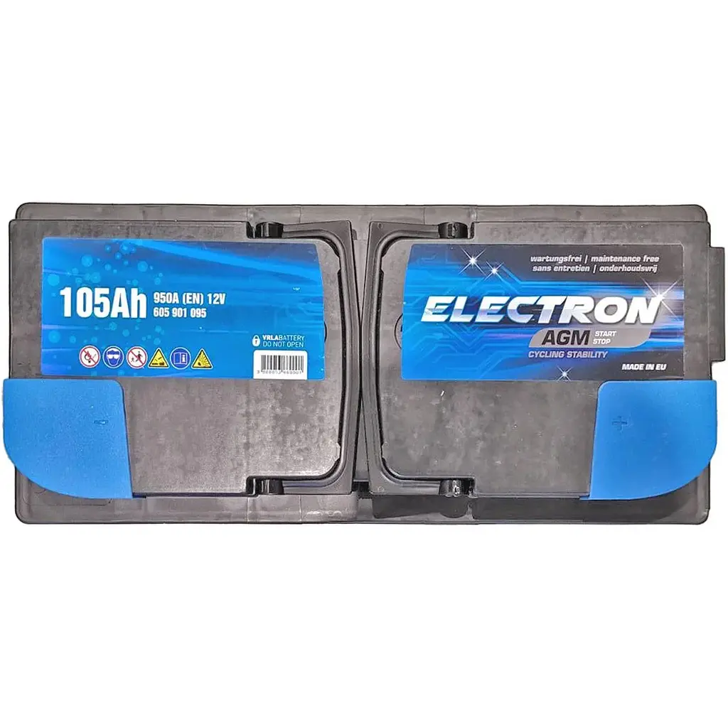 Автомобільний акумулятор Electron Start-Stop AGM 6СТ-105Ah (-/+) 950А (EN) - фото 2