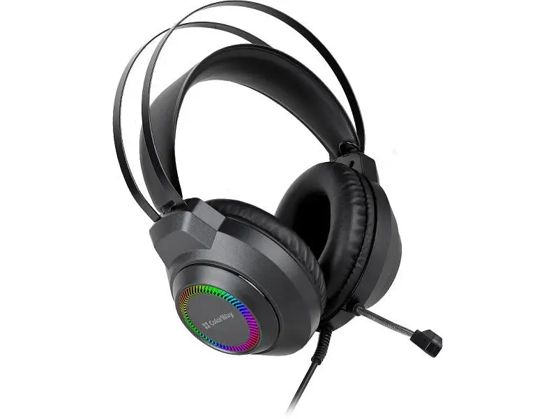 Навушники з мікрофоном ColorWay BlazeCore RGB Black (CW-HPG03BK) - фото 4
