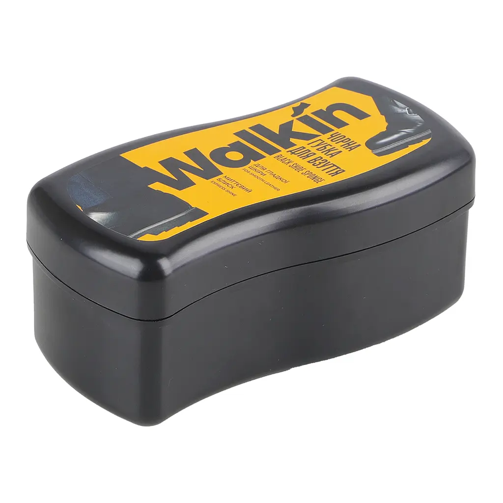 Губка-волна для обуви из гладкой кожи Walkin черная - фото 2