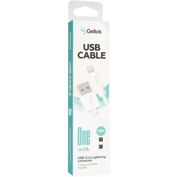 Кабель USB Lightning Gelius GP-UC 118 2.1 A 2 m - фото 2