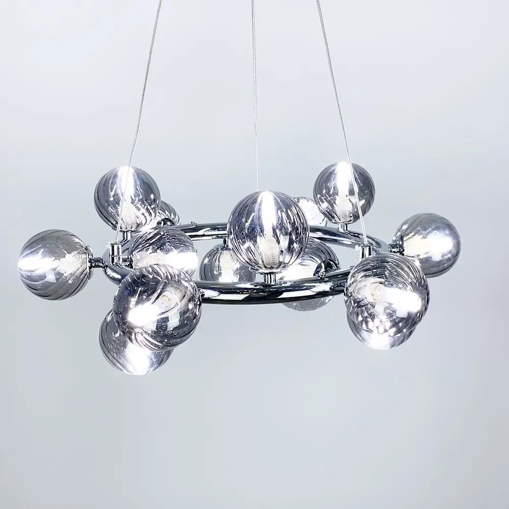 Подвесная люстра в хроме Arte Lamp Bolla Line.F MJ 17-600 CH+GR - фото 5