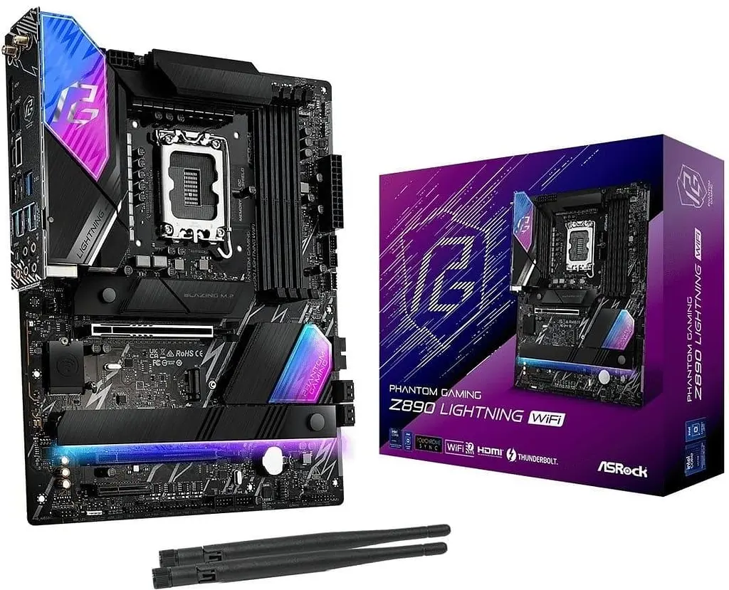 Материнська плата AsRock Z890 LIGHTNING WIFI (Z890 LIGHTNING WIFI) (Socket 1851, Intel Z890, ATX) - фото 6