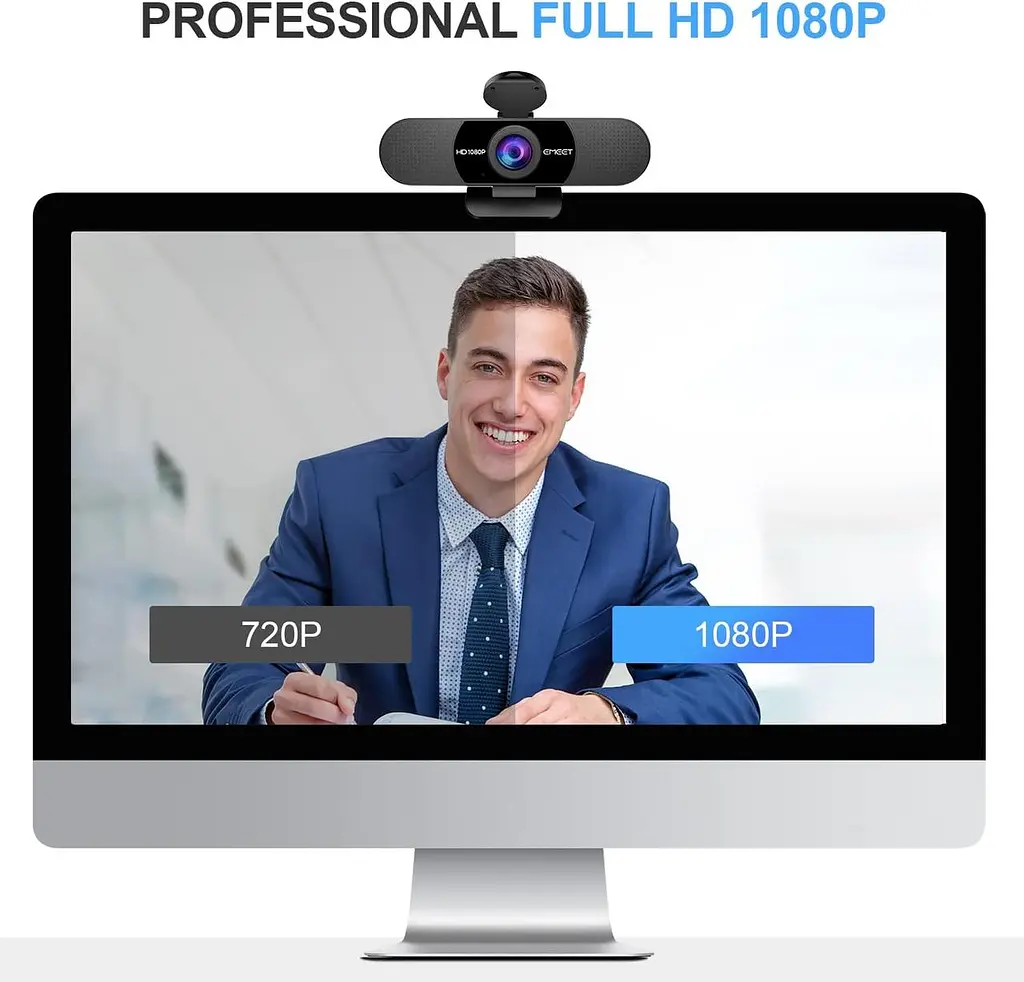 Вебкамера EMEET C960 Full HD з двома мікрофонами - фото 5