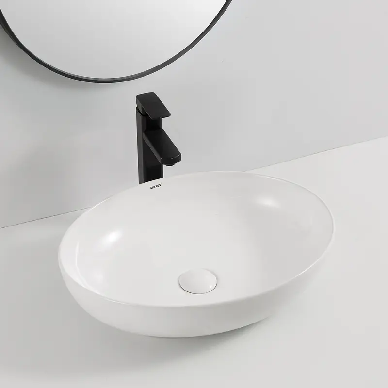 Умивальник накладний Mixxus Premium Ellipse-0102 515x400x130 мм MP6551, Білий - фото 5