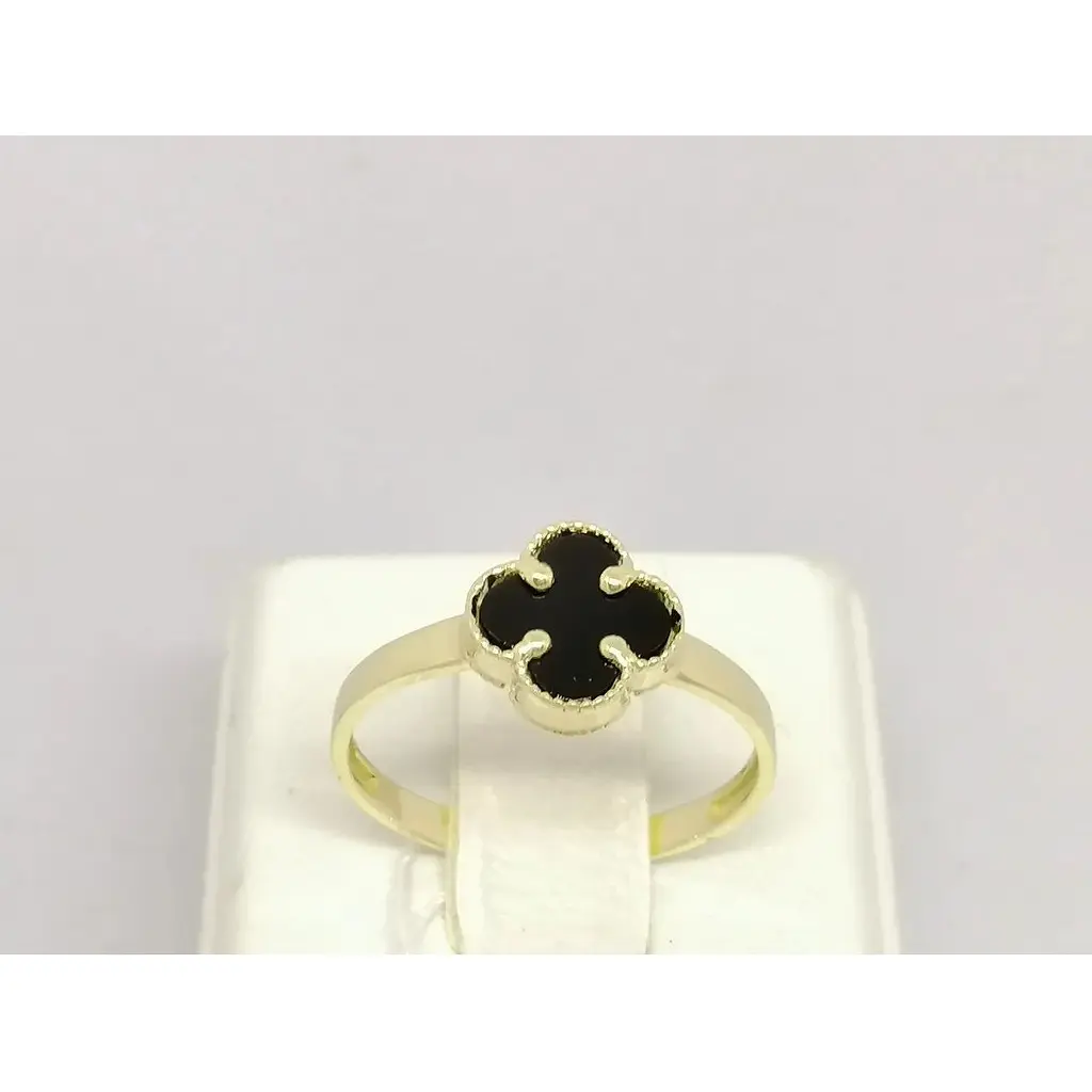 Золотое кольцо Столичная Ювелирная Фабрика с ониксом. 154309ЖО 18 - фото 4