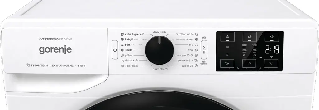 Пральна машина Gorenje з фронтальним завантаженням (WNEI94BS) - фото 7