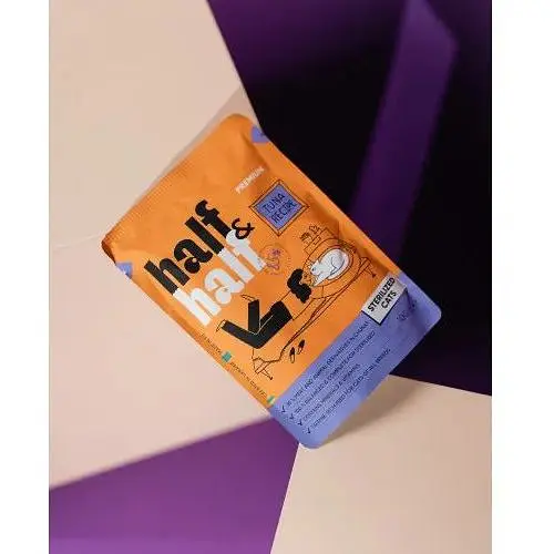 Корм вологий Half&Half для стерилізованих котів шматочки з тунцем у соусі у формі пауча 100 г - фото 3