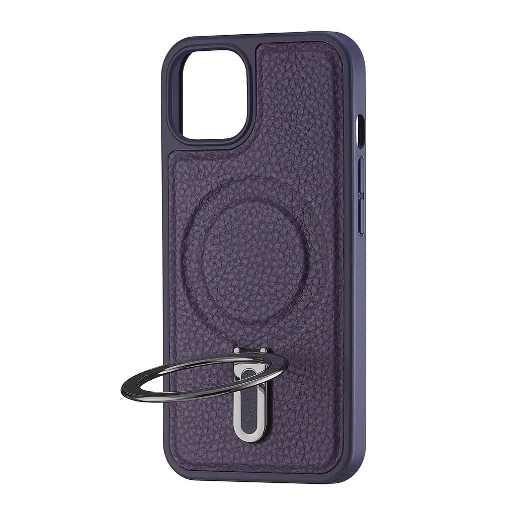 Чохол Jinduka Leather Ringo iPhone 13 Purple - фото 4