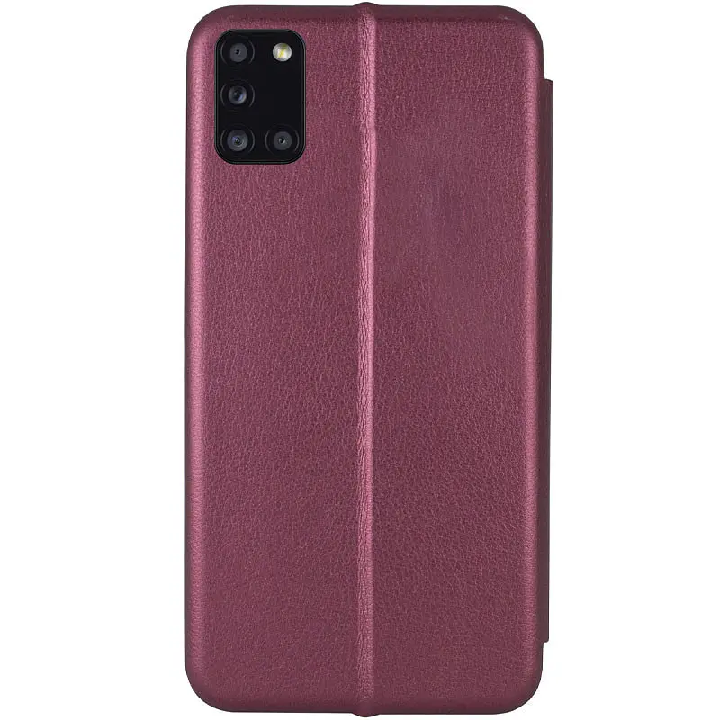 Шкіряний чохол-книжка Classy для Samsung Galaxy A31 Бордовий - фото 2