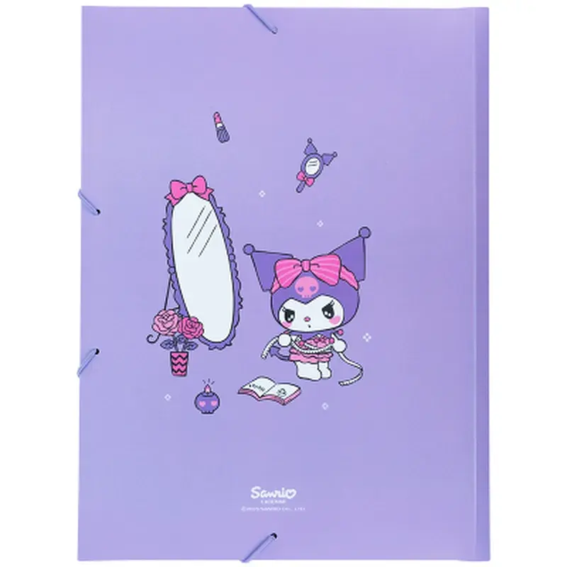 Папка на резинках Kite A4 Kuromi (HK25-247-1) - фото 3