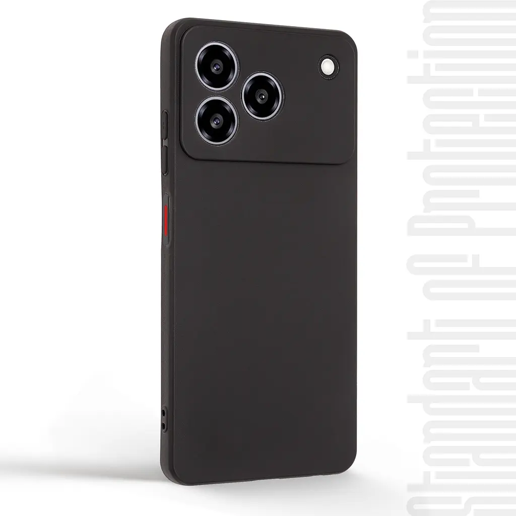 Чехол-накладка для смартфона ZTE Blade A76 4G противоударный, силиконовый, термополиуретановый (ТПУ), с защитой камеры и корпуса, черный, защита всего корпуса, ArmorStandart (ARM87536) - фото 2