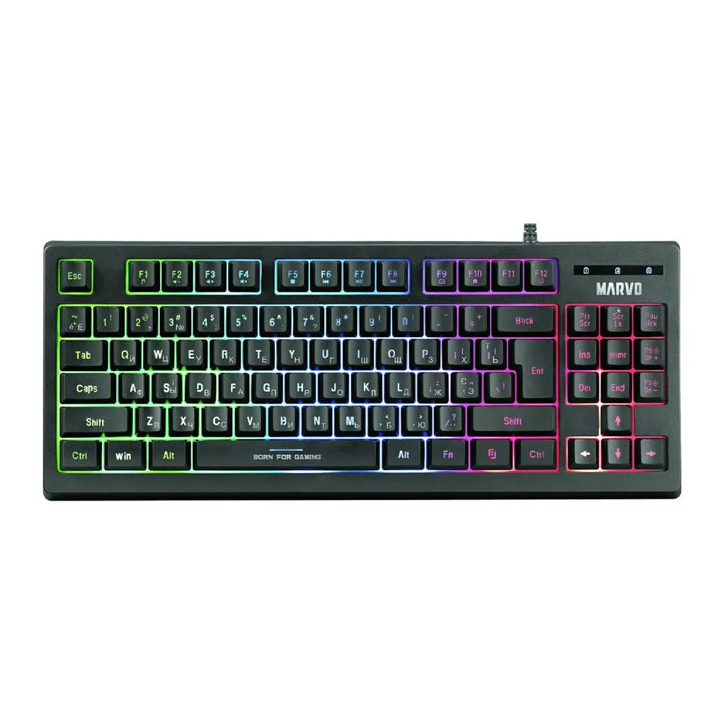 Клавіатура Marvo 3 colors-LED USB (K607)