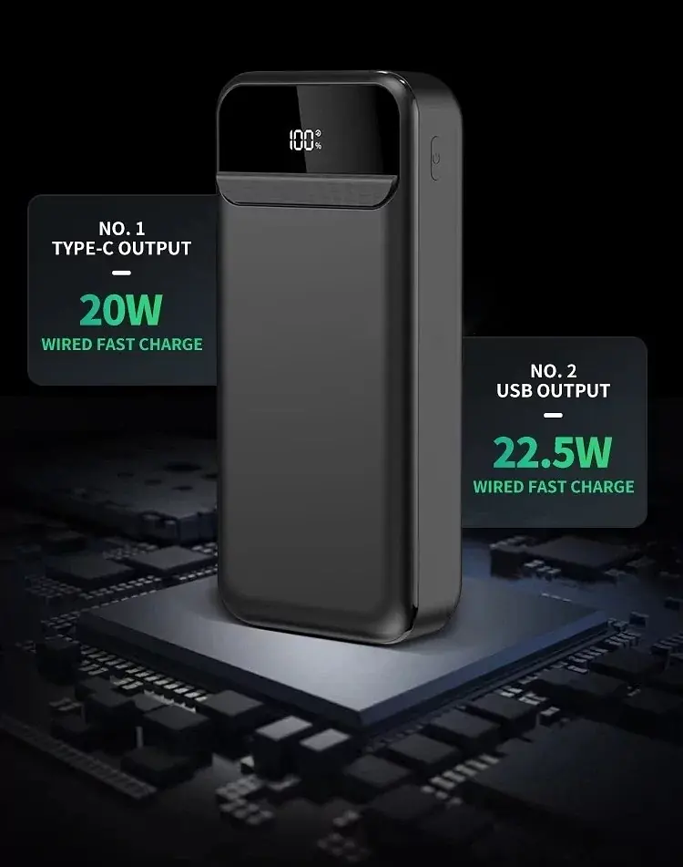 Универсальная мобильная батарея Power Bank Biligtong 20000mah 22.5W с быстрой зарядкой - фото 3