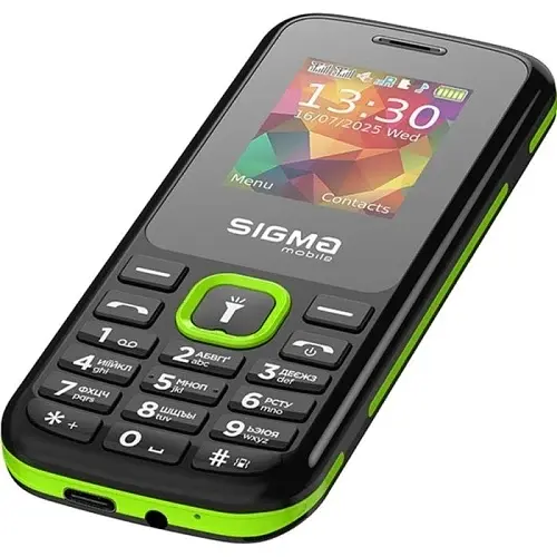 Мобильный телефон mobile X-style 171 Mini, Black-Green Sigma teh0024005 - фото 7