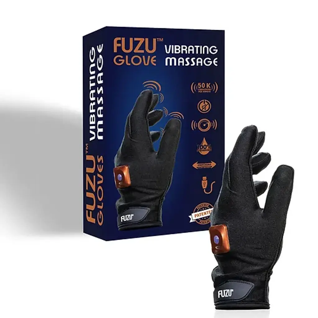 Віброрукавичка (ліва) FUZU Gloves Vibrating Massage Left Hand, 11 режимів - фото 2