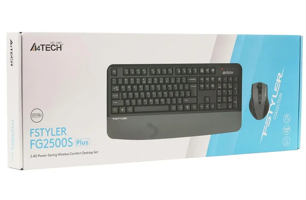 Комплект (клавиатура и мышь) A4Tech Fstyler FG2500S Plus Grey - фото 8