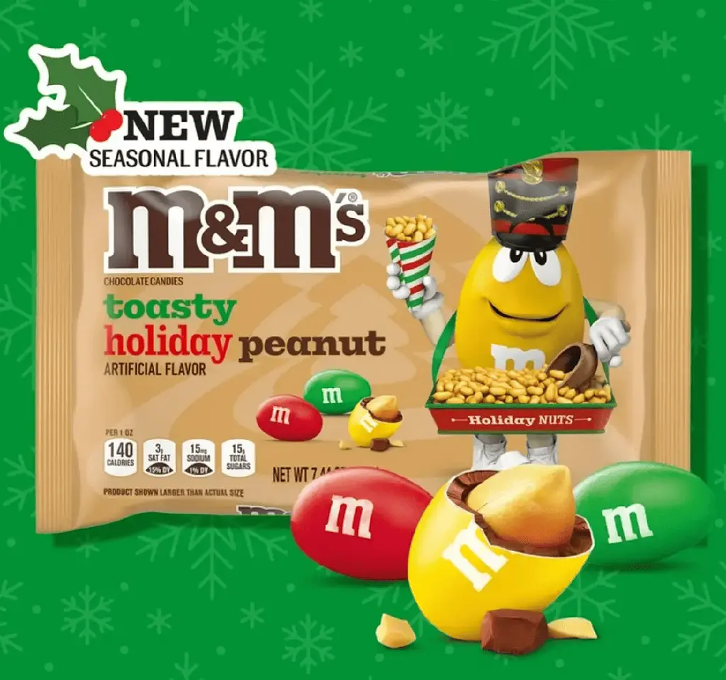 Драже M&M's Toasty Holiday Peanut 92г - фото 2
