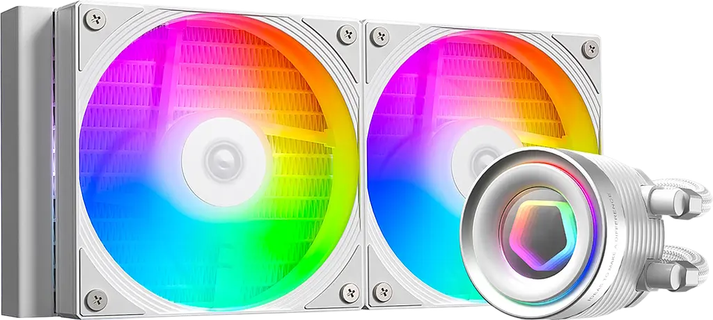Водяне охолодження ID-Cooling FX240 INF ARGB White - фото 4