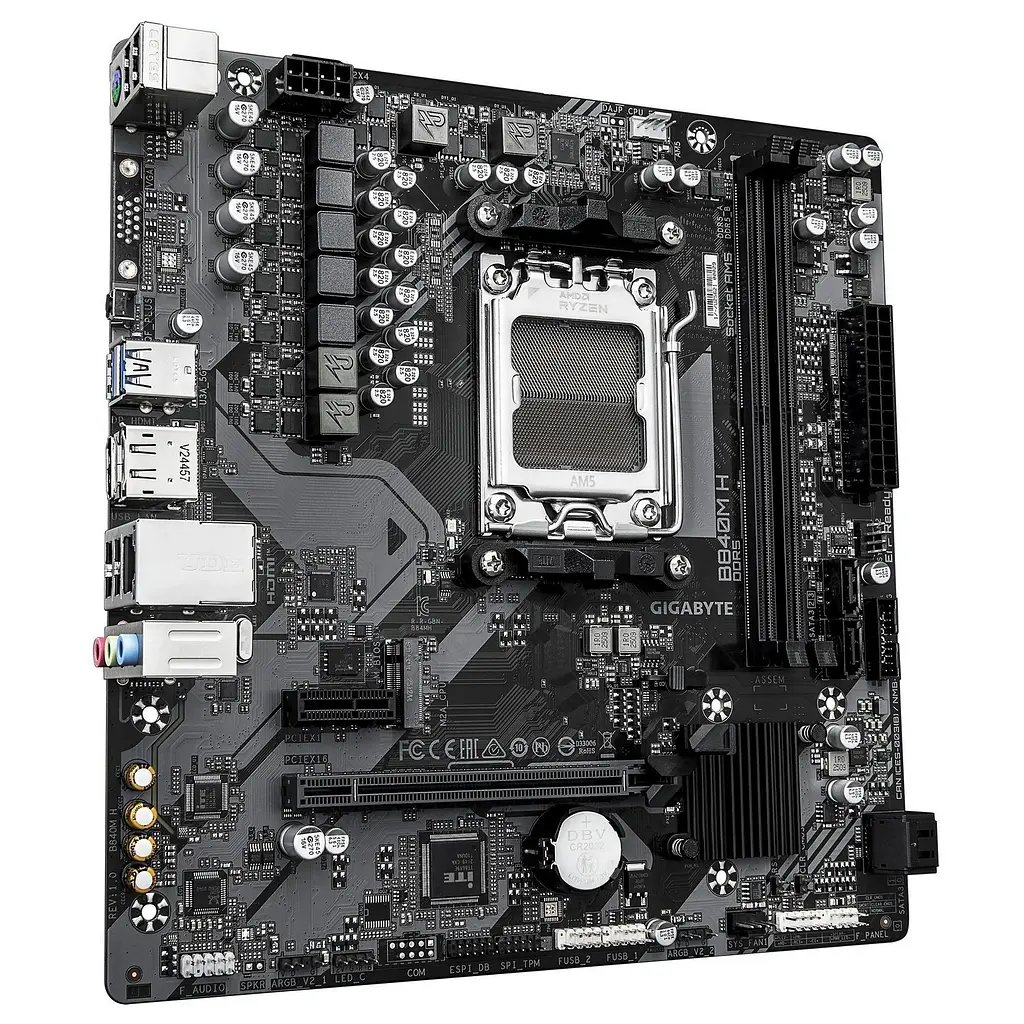 Материнська плата Gigabyte B840M H Socket AM5 - фото 3