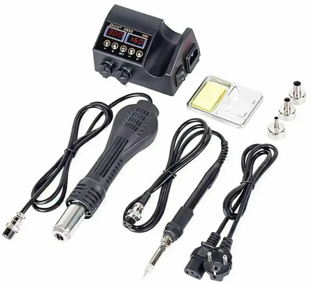 Паяльна станція Micro JCD 8898 80Вт з термофеном ∙ Цифровий паяльний набір Micro JCD 8898