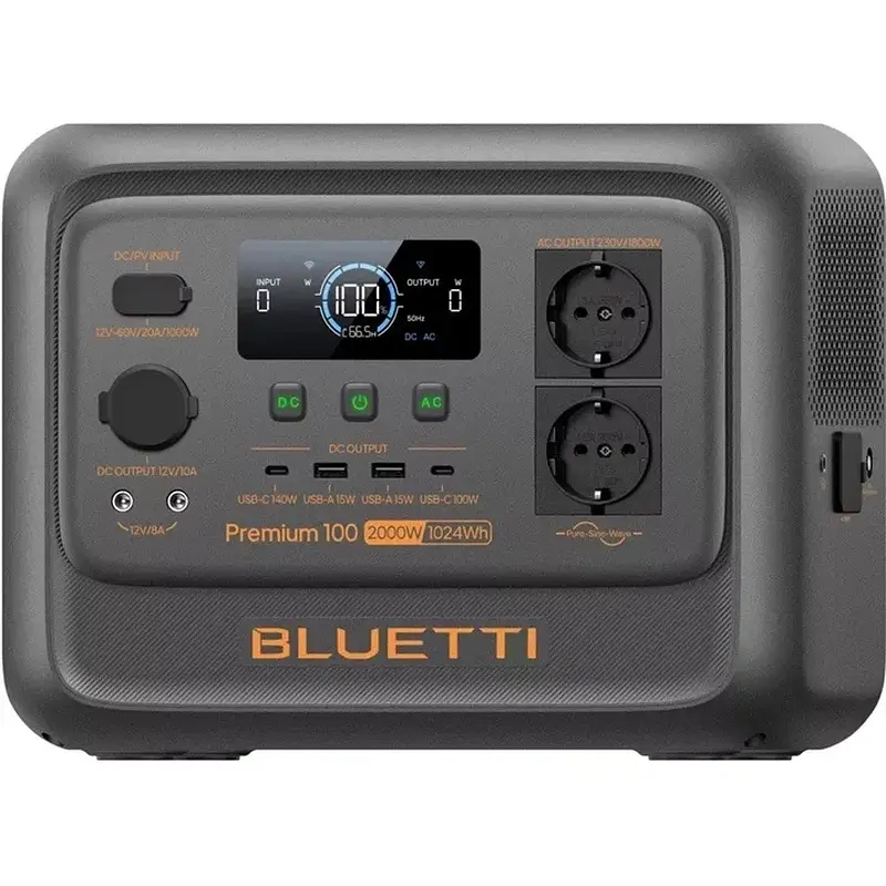 Зарядна станція Bluetti Premium 100 V2 / 1800 Вт / 1024 Вт*год P-PR100V2-EU-GY-20 - фото 2